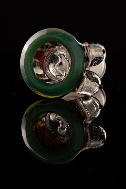 Titz Glass - 18mm 4 Hole Line Worked Titty Slide - 6