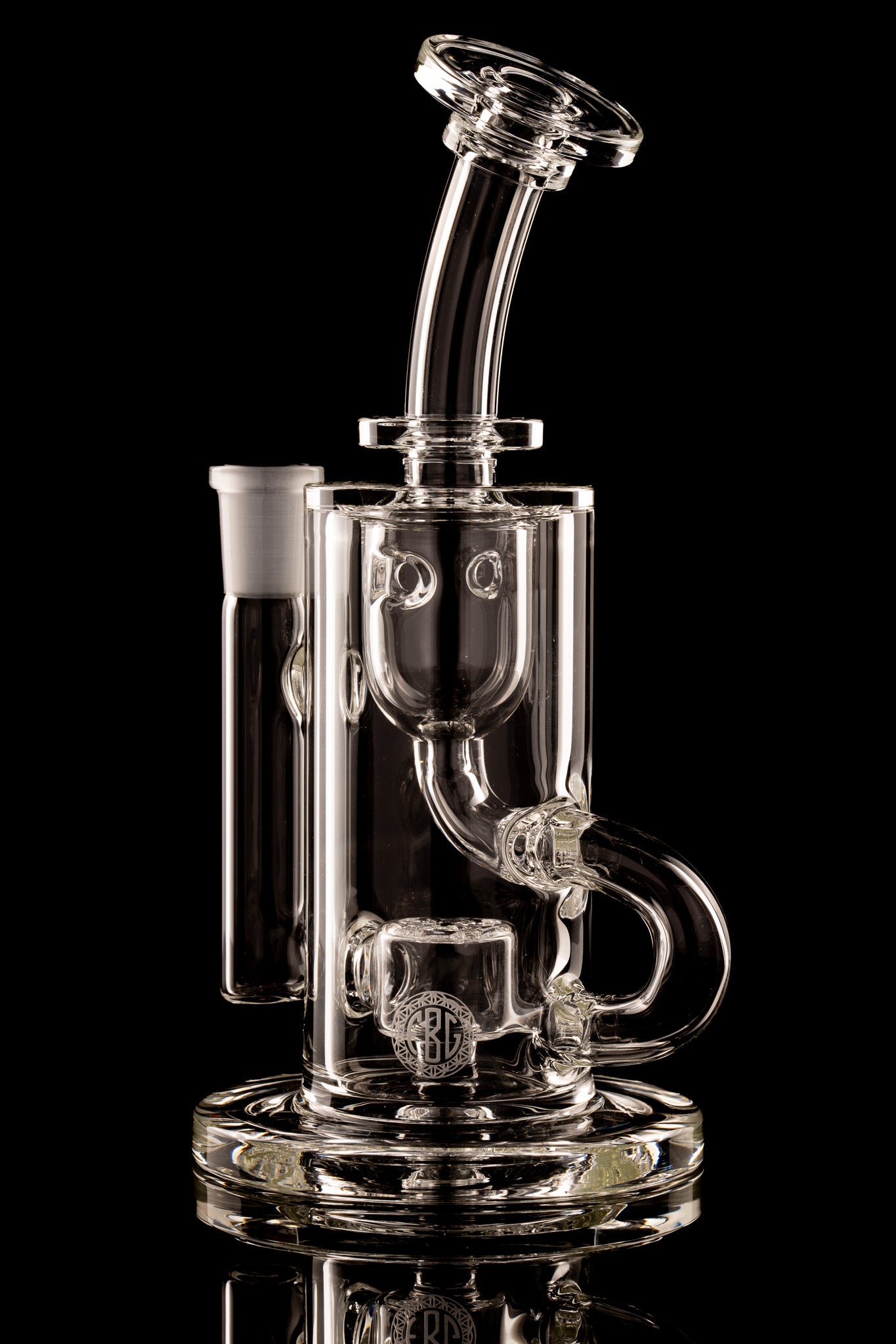 Fat Boy Glass - 14mm Clear Klein Recycler