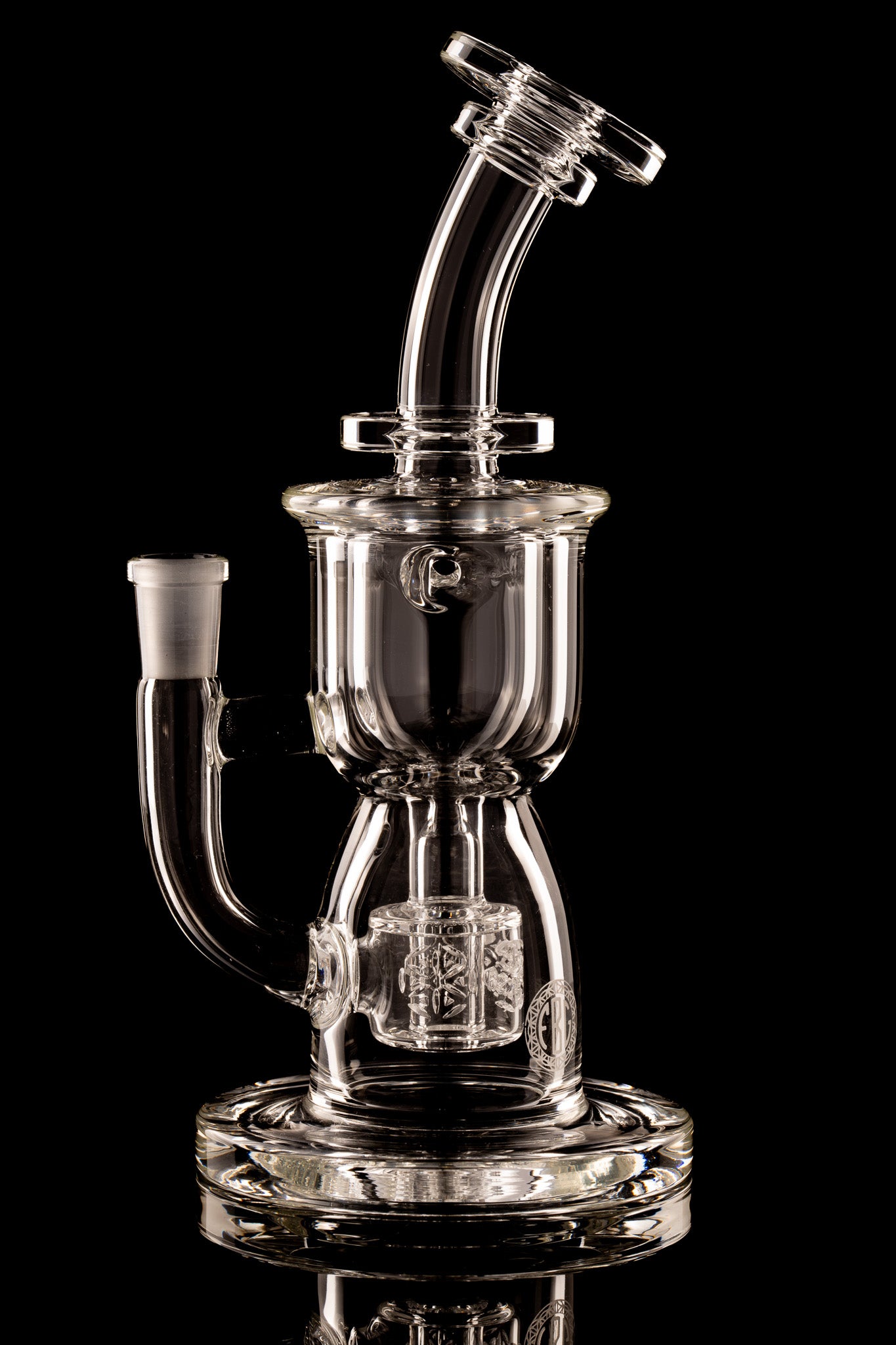Fat Boy Glass - 10mm Clear Mini Torus Recycler