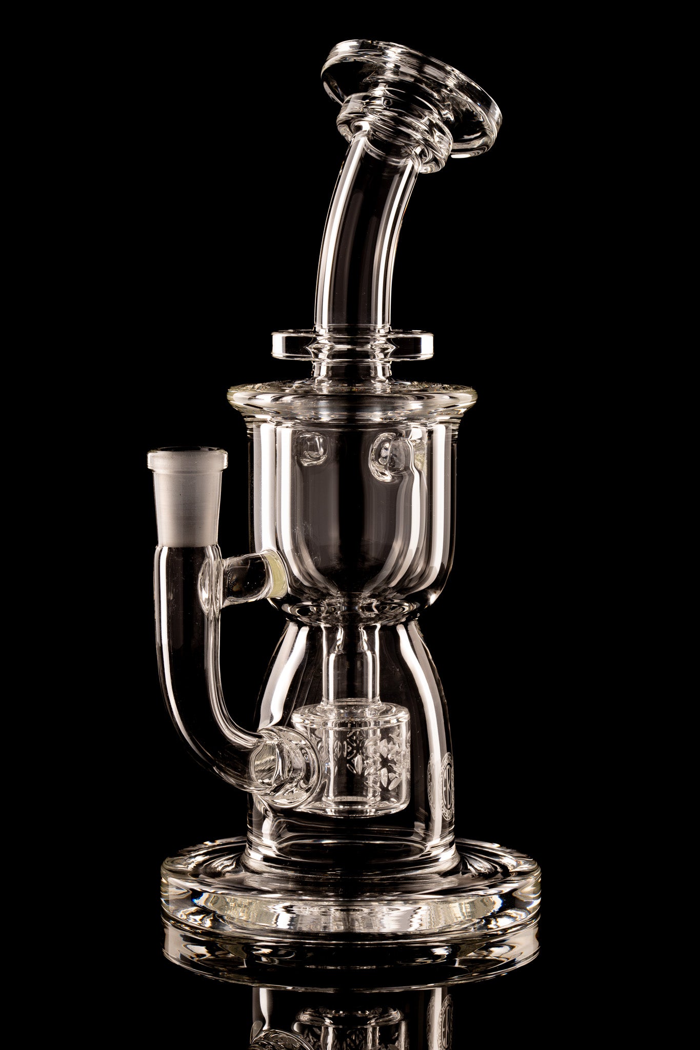 Fat Boy Glass - 10mm Clear Mini Torus Recycler