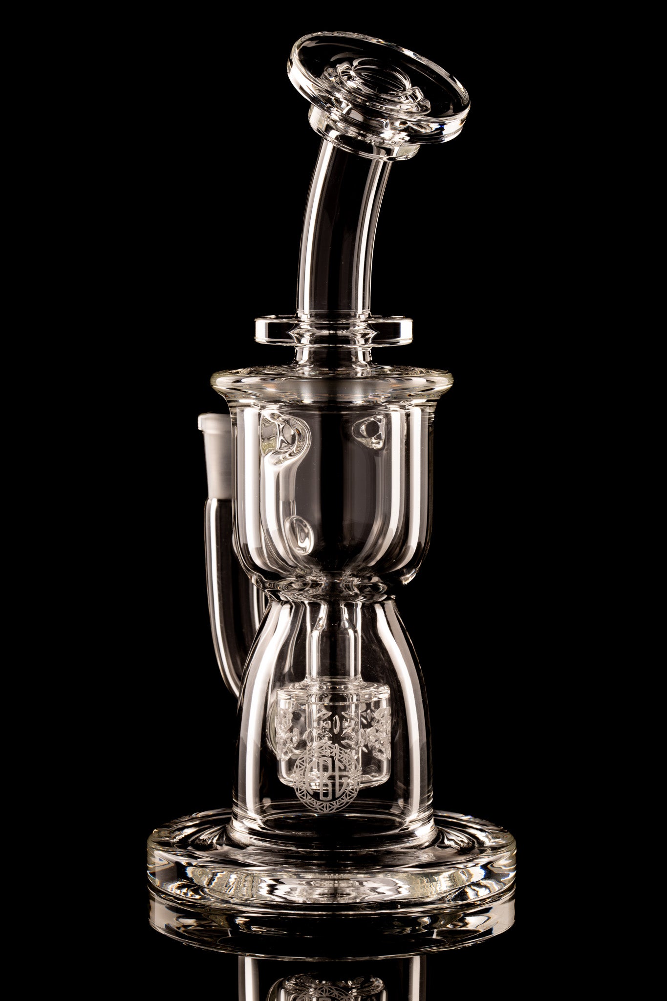 Fat Boy Glass - 10mm Clear Mini Torus Recycler