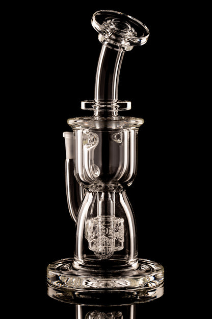 Fat Boy Glass - 10mm Clear Mini Torus Recycler