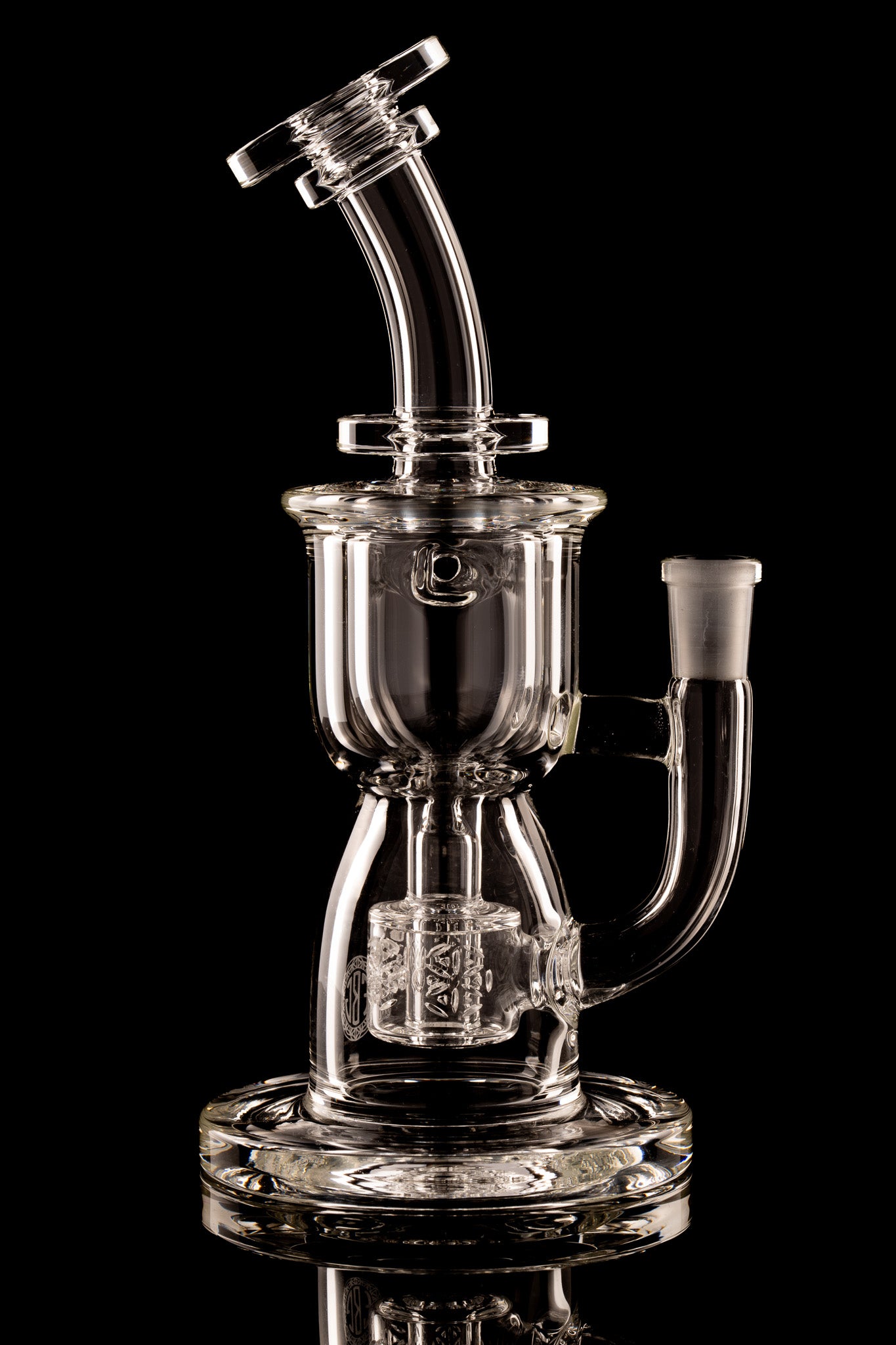 Fat Boy Glass - 10mm Clear Mini Torus Recycler