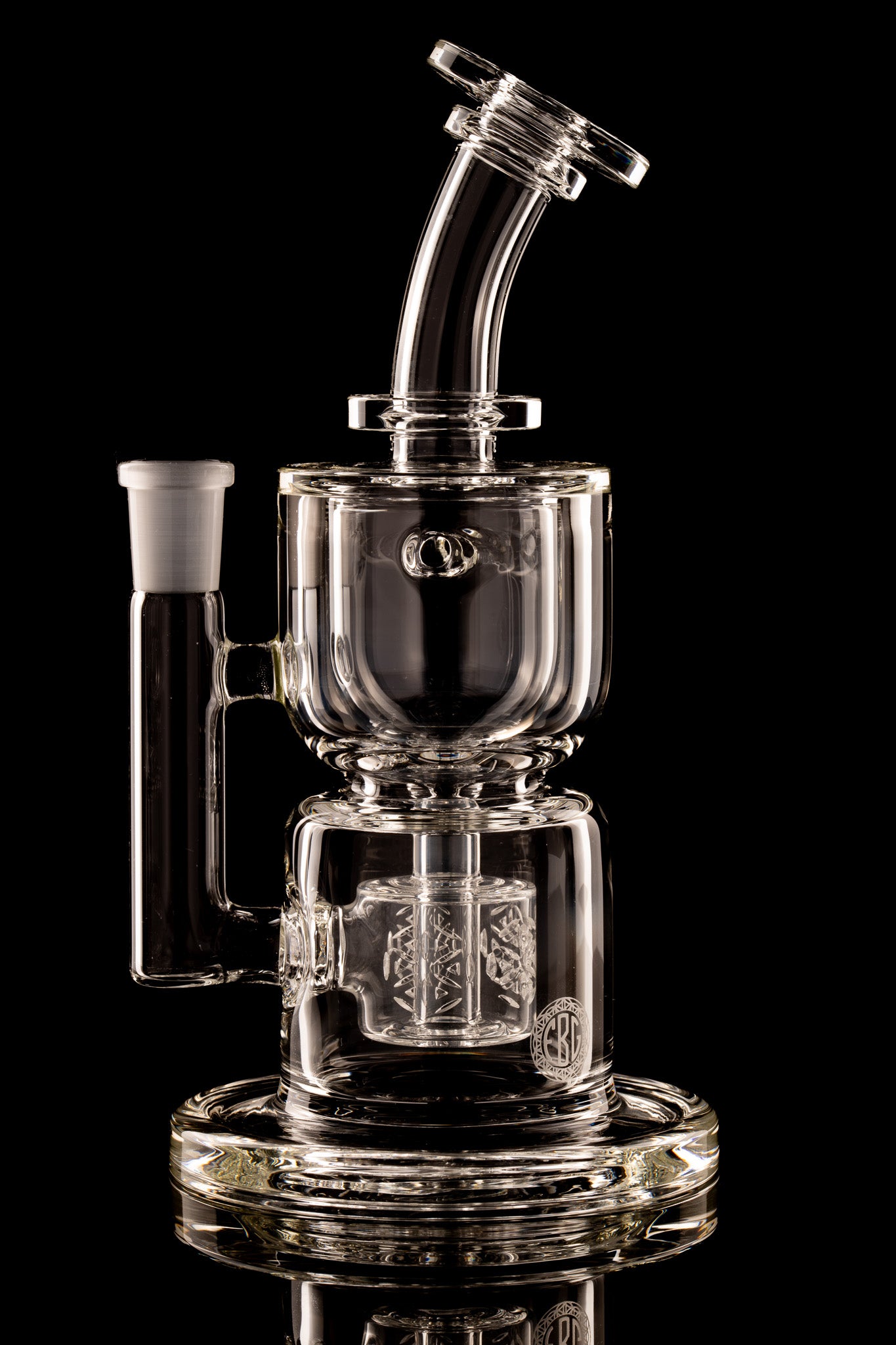Fat Boy Glass - 14mm Clear Full Size Torus Recycler