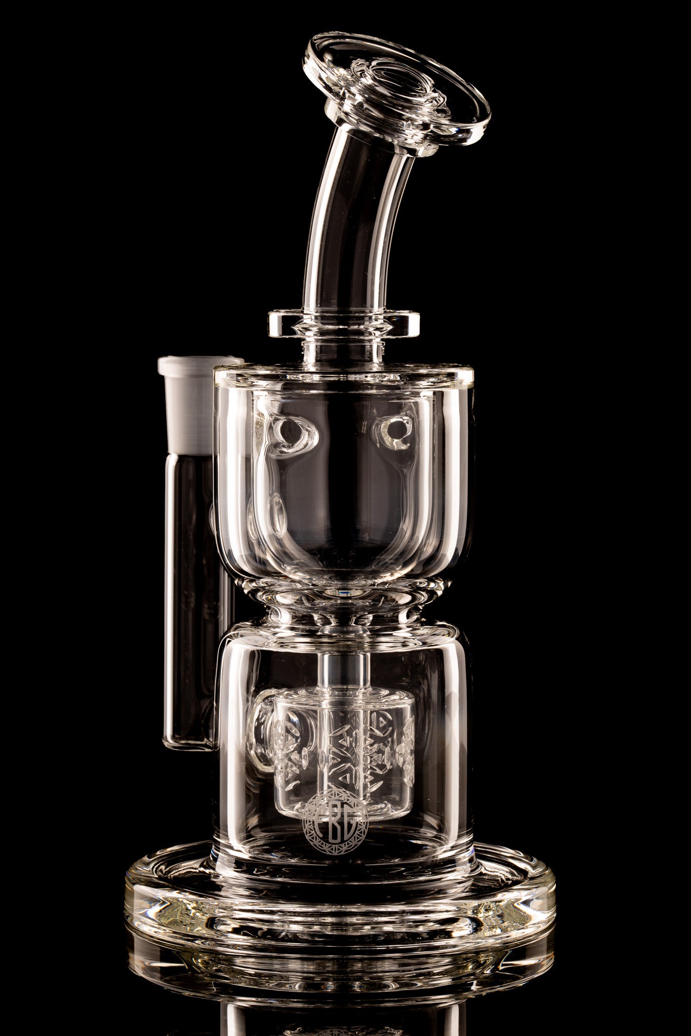 Fat Boy Glass - 14mm Clear Full Size Torus Recycler