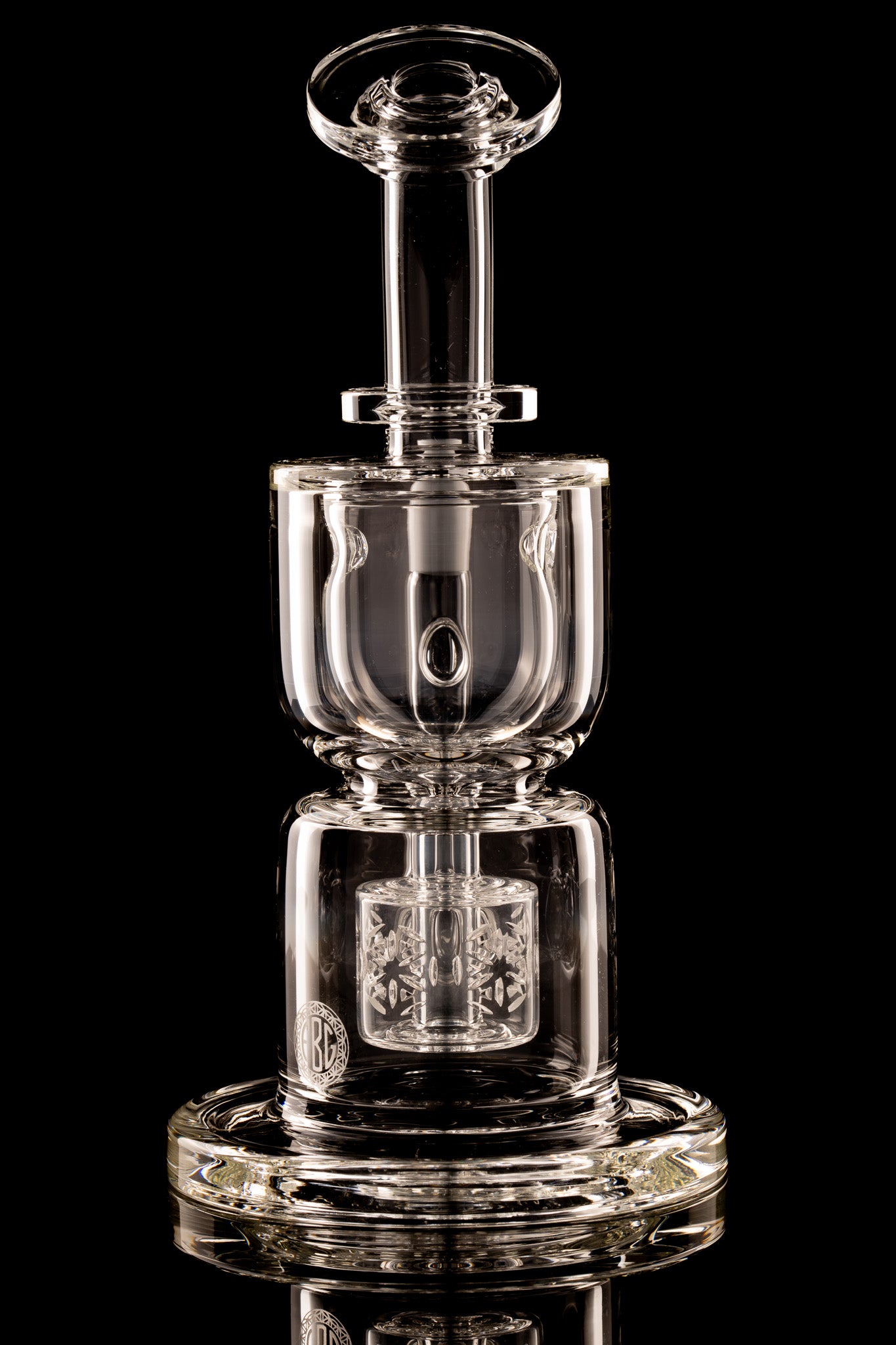 Fat Boy Glass - 14mm Clear Full Size Torus Recycler