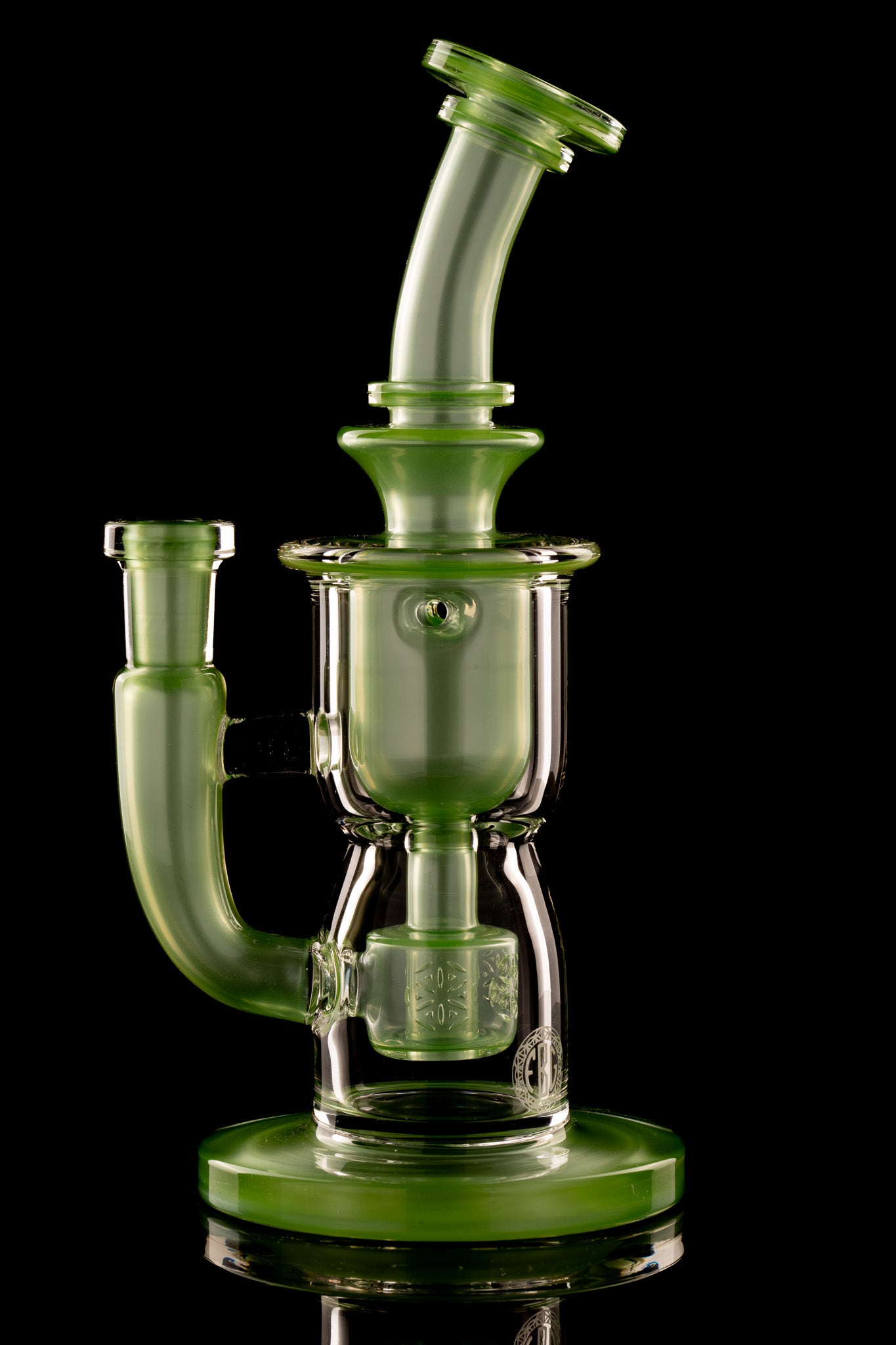 Fat Boy Glass - 10mm Mini Torus V2 Recycler - Chromium
