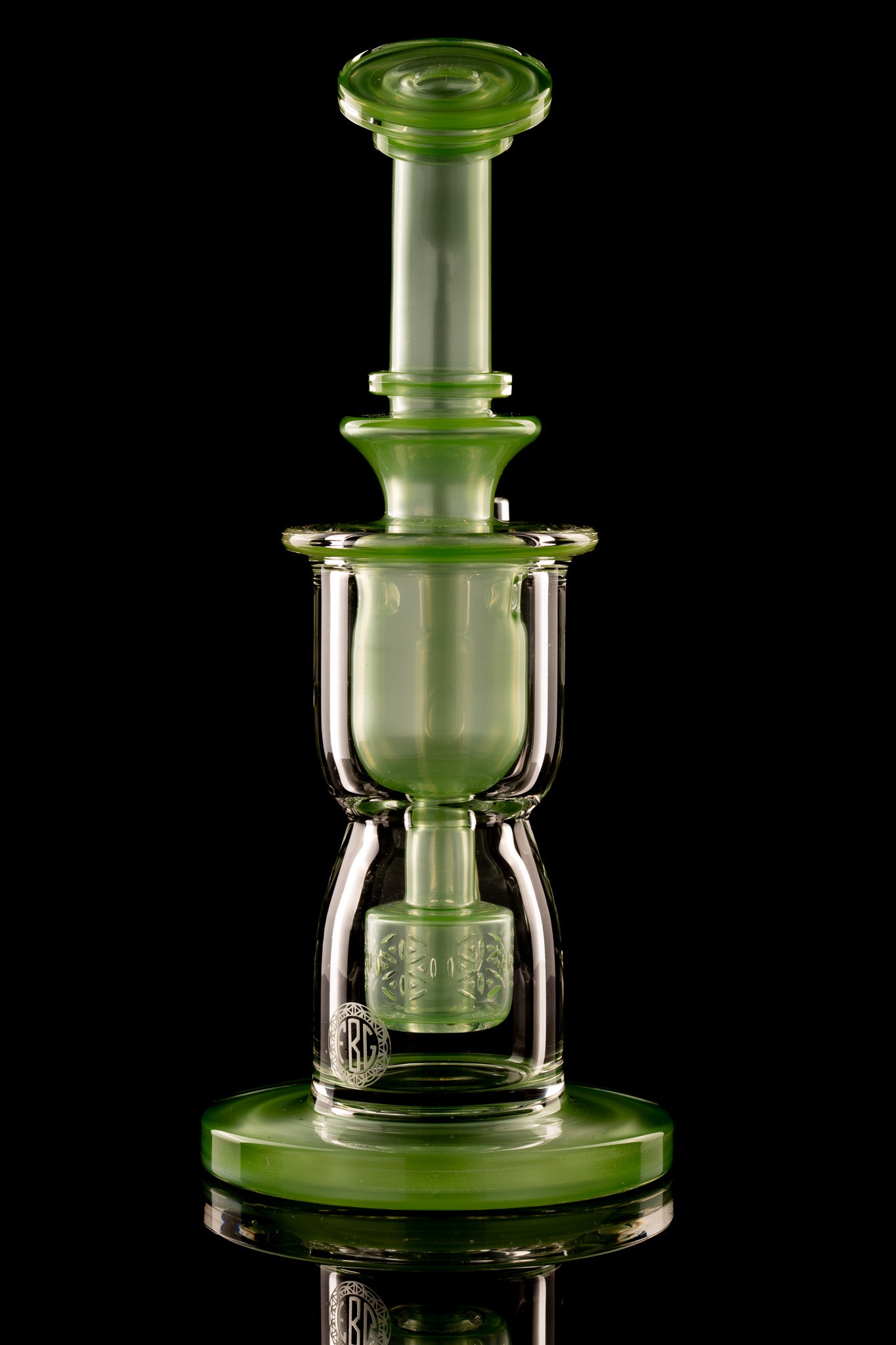 Fat Boy Glass - 10mm Mini Torus V2 Recycler - Chromium