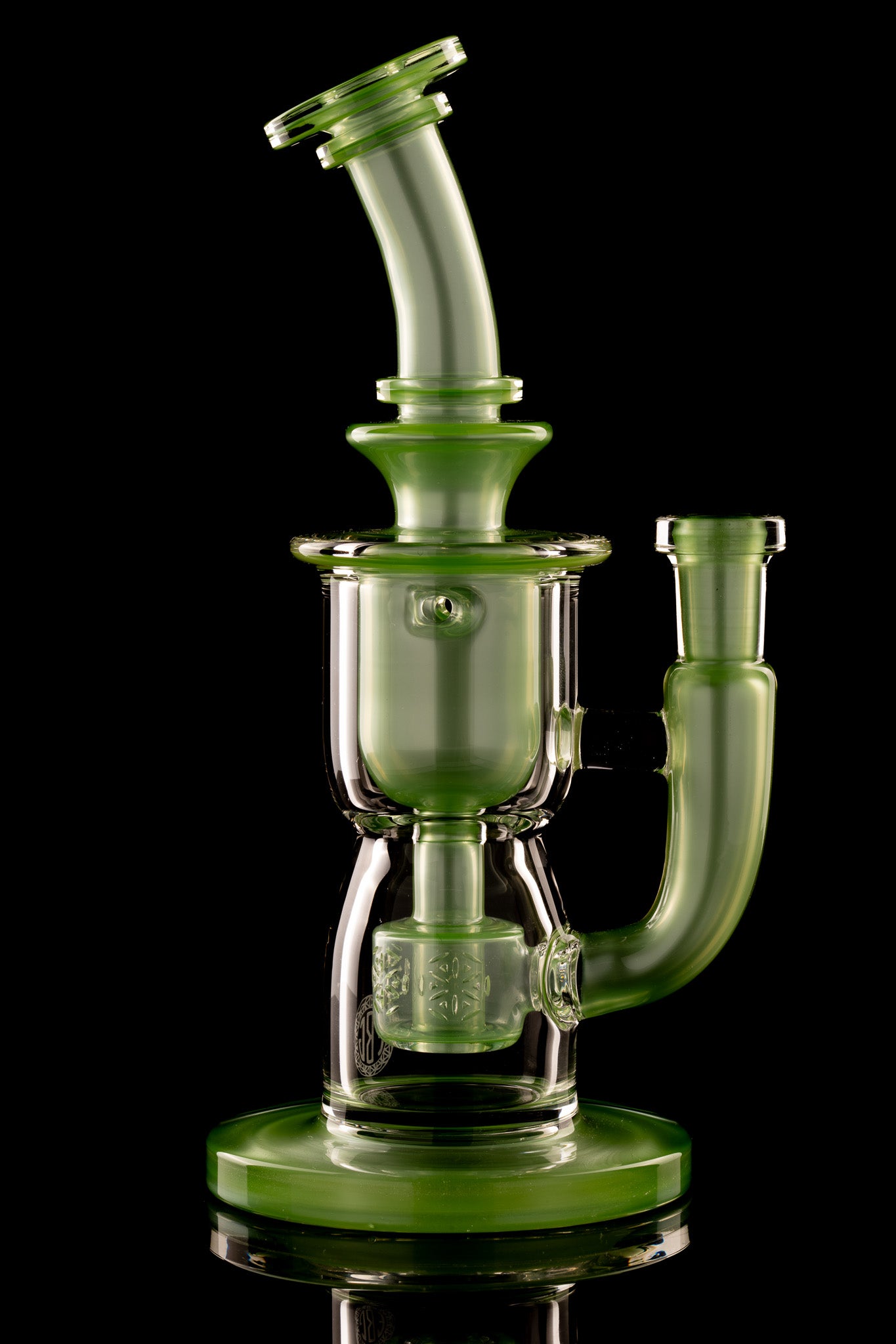 Fat Boy Glass - 10mm Mini Torus V2 Recycler - Chromium