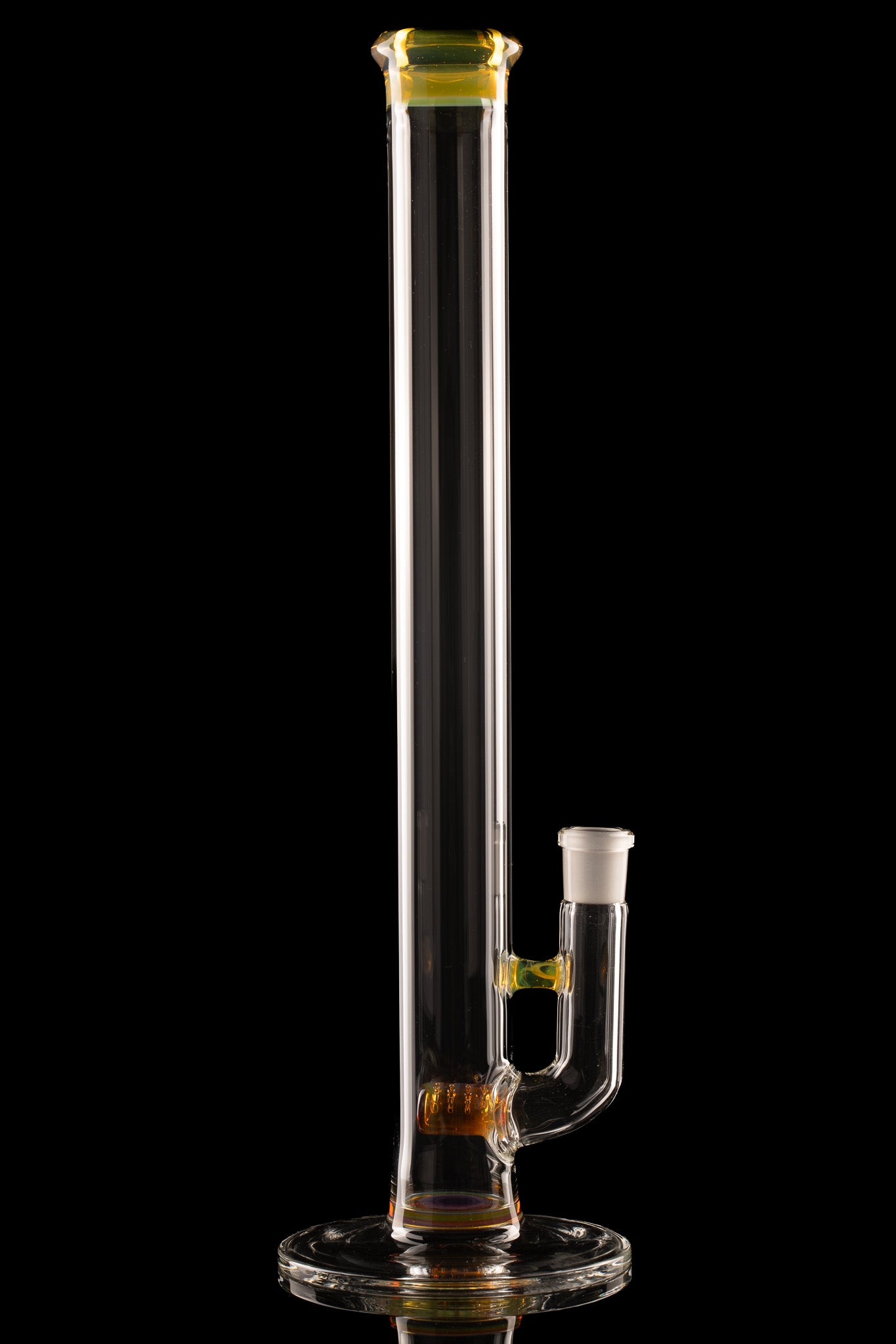 Green Belt Glass - Colour Accented 44mm Stemline - NS Yellow