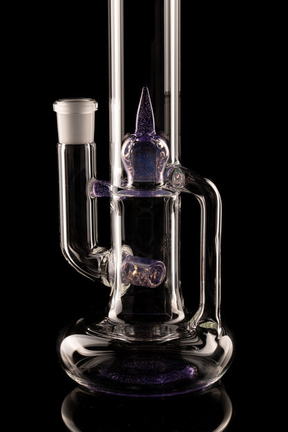 Green Belt Glass - Accented Hollowfoot Stem-Imperial W/ Drain