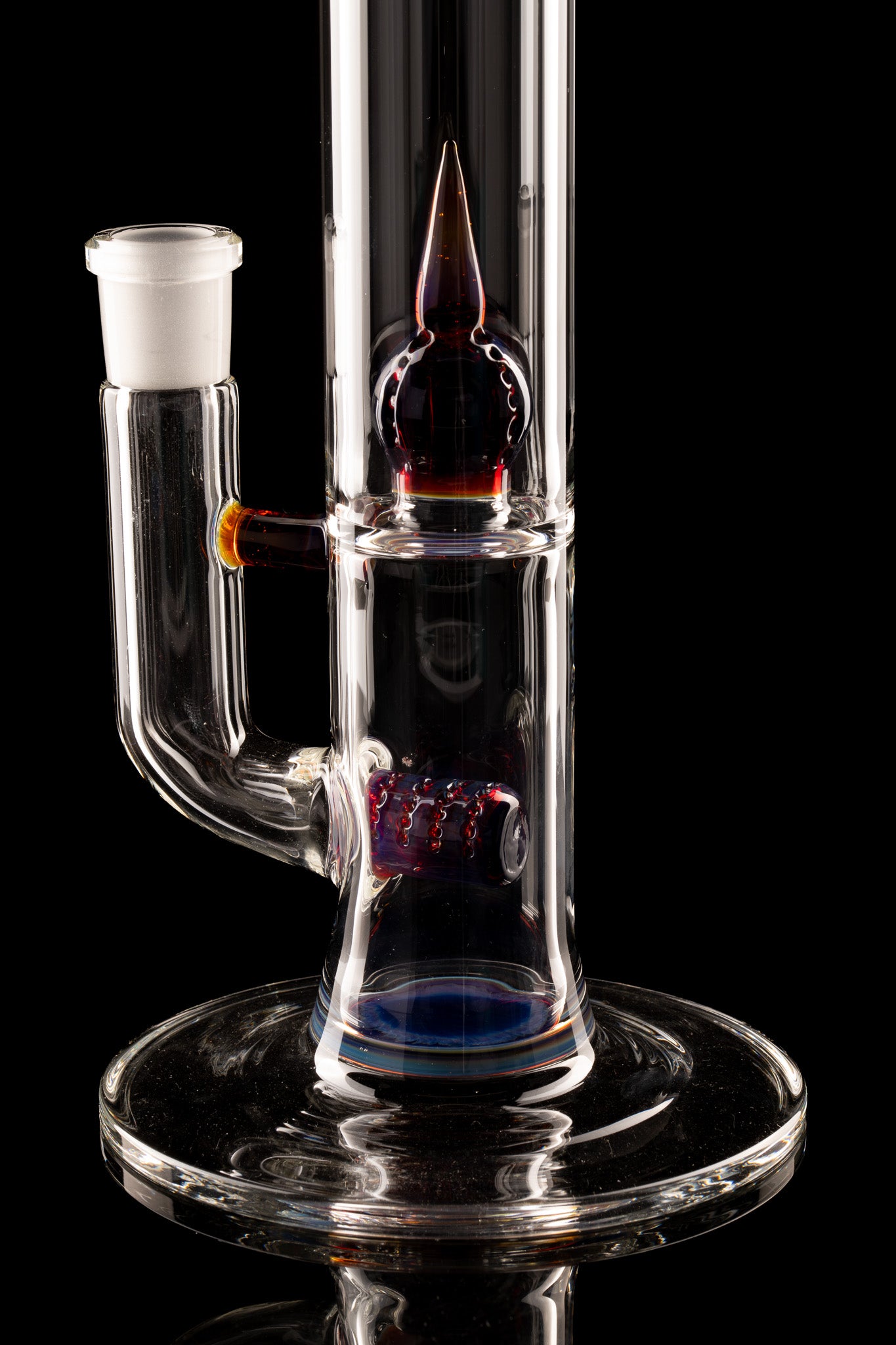 Green Belt Glass - Colour Accented Stem-Imperial - Amber Purple