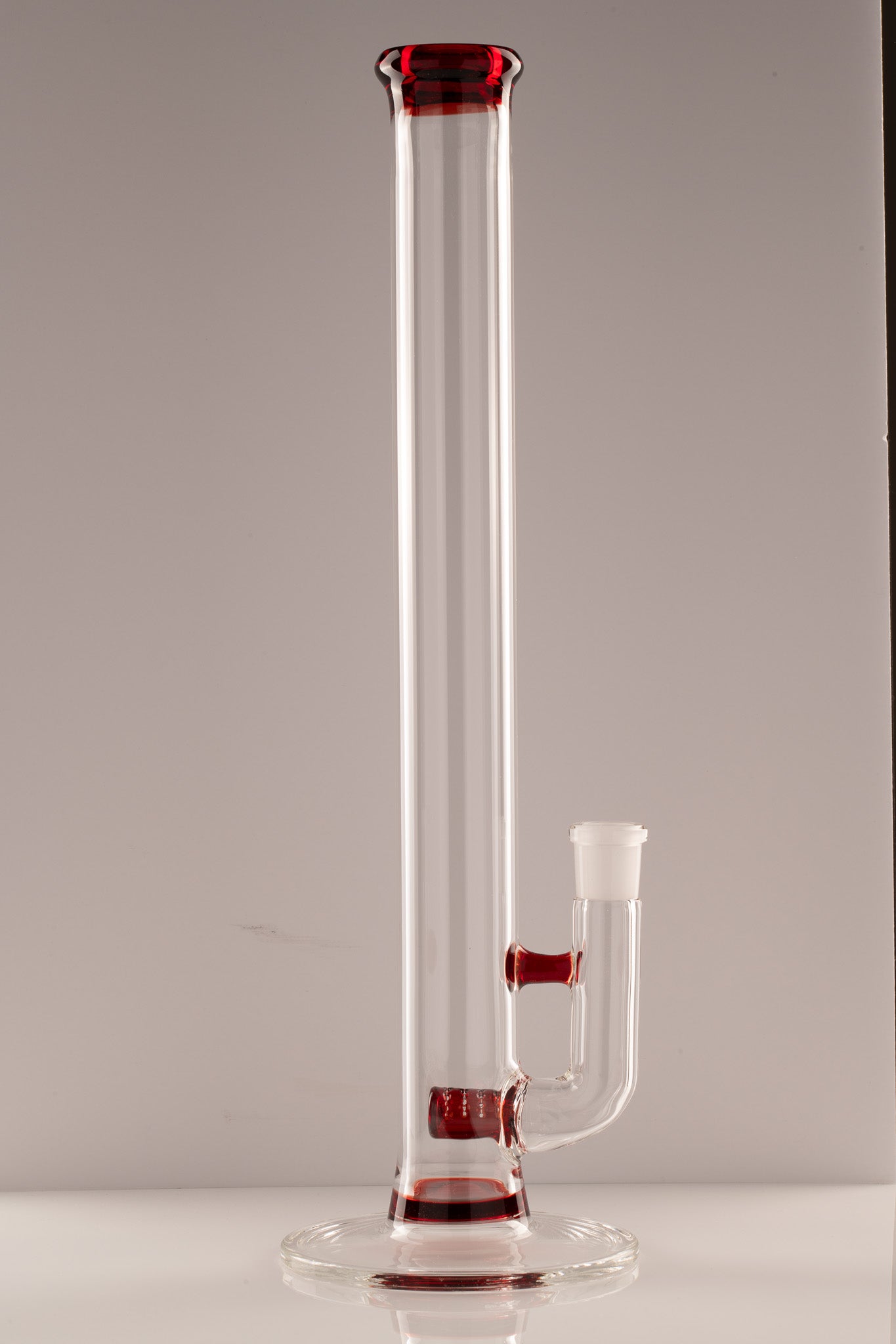 Green Belt Glass - Colour Accented 44mm Stemline - Pomegranate