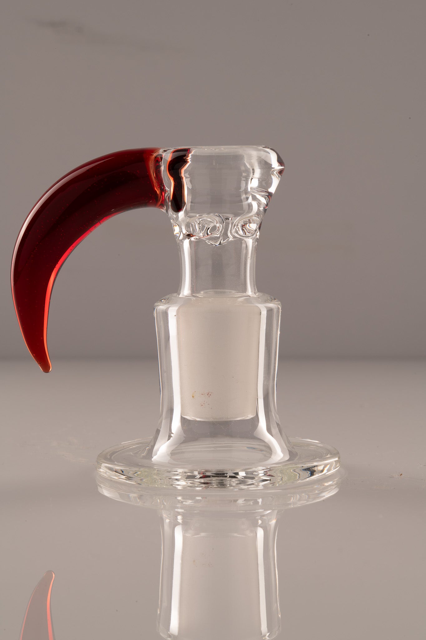 Green Belt Glass - 18mm 4 Hole Accented Horn Slide - 10