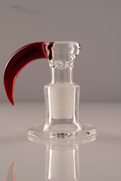 Green Belt Glass - 18mm 4 Hole Accented Horn Slide - 10