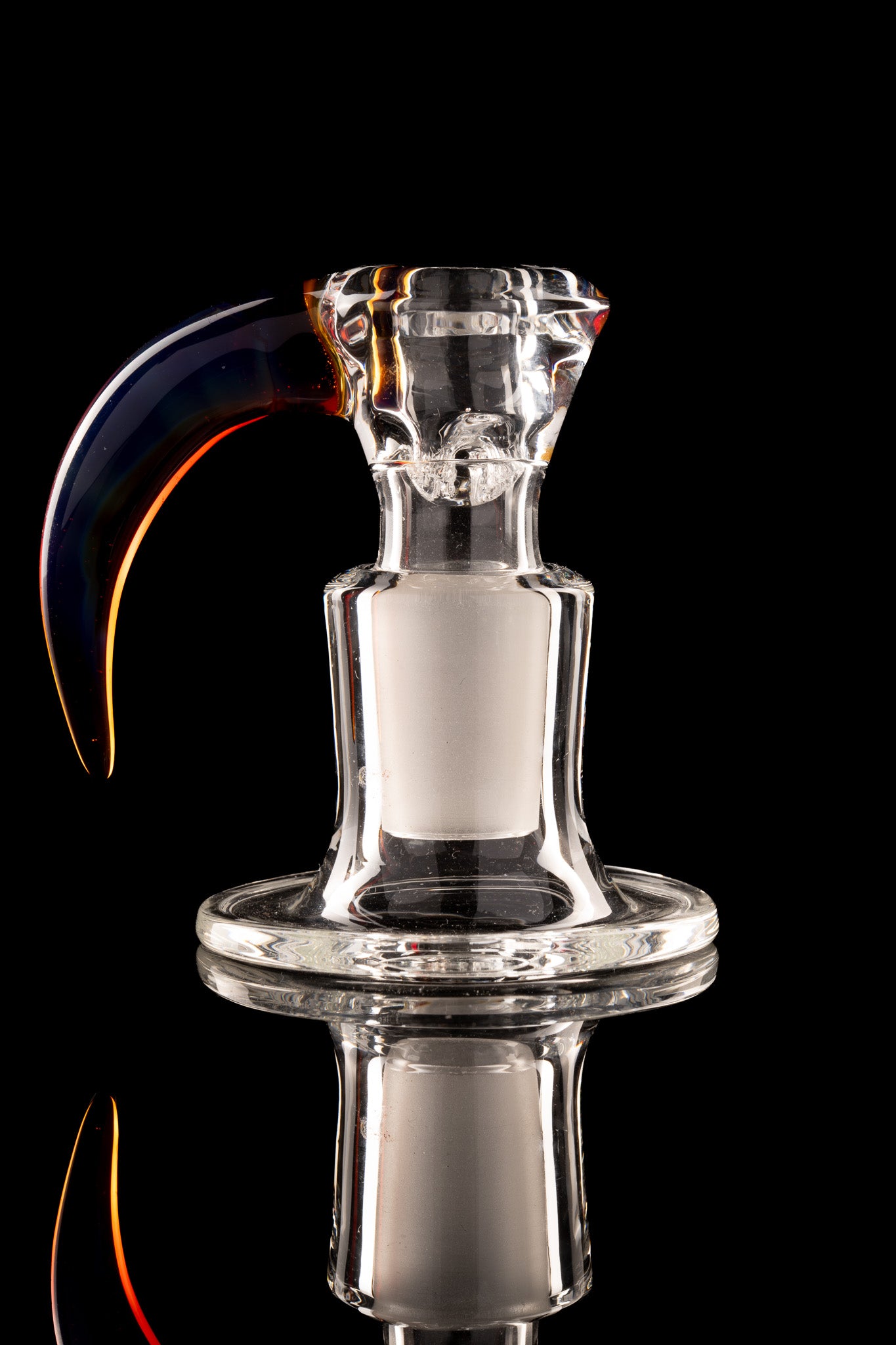 Green Belt Glass - 18mm 4 Hole Accented Horn Slide - 2