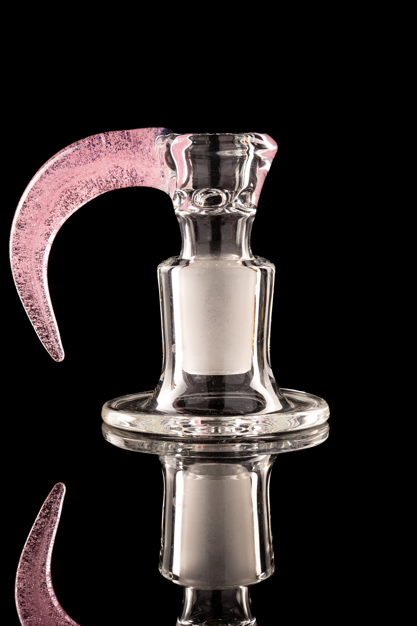 Green Belt Glass - 18mm 4 Hole Accented Horn Slide - 5