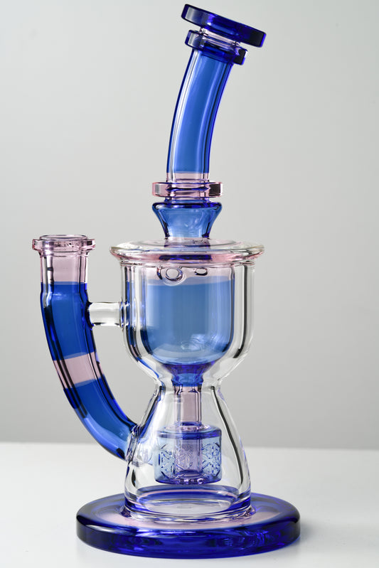 Fat Boy Glass - Pink/Blue Torus V2