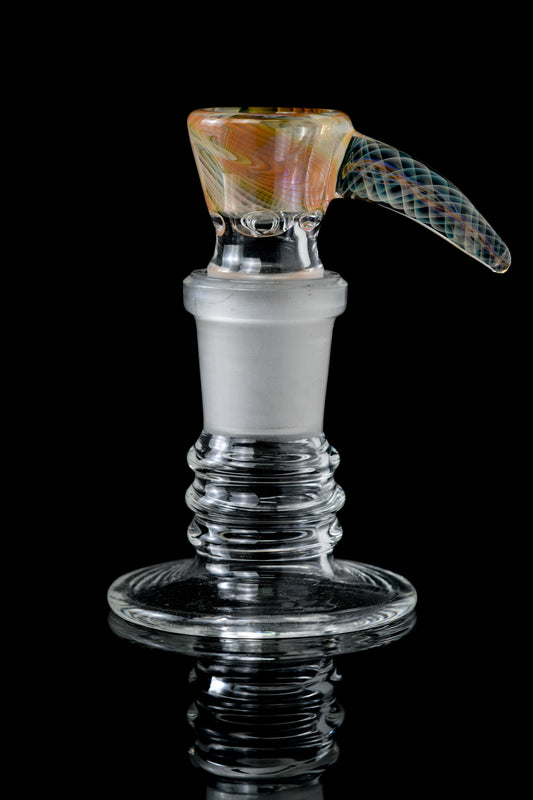 Phase Glass - Fumed 18mm 4-hole Bowl - 3