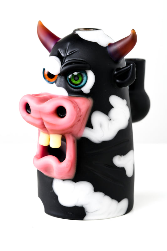 Rob Morrsion Glass - Bull Head Rig - Cow Print