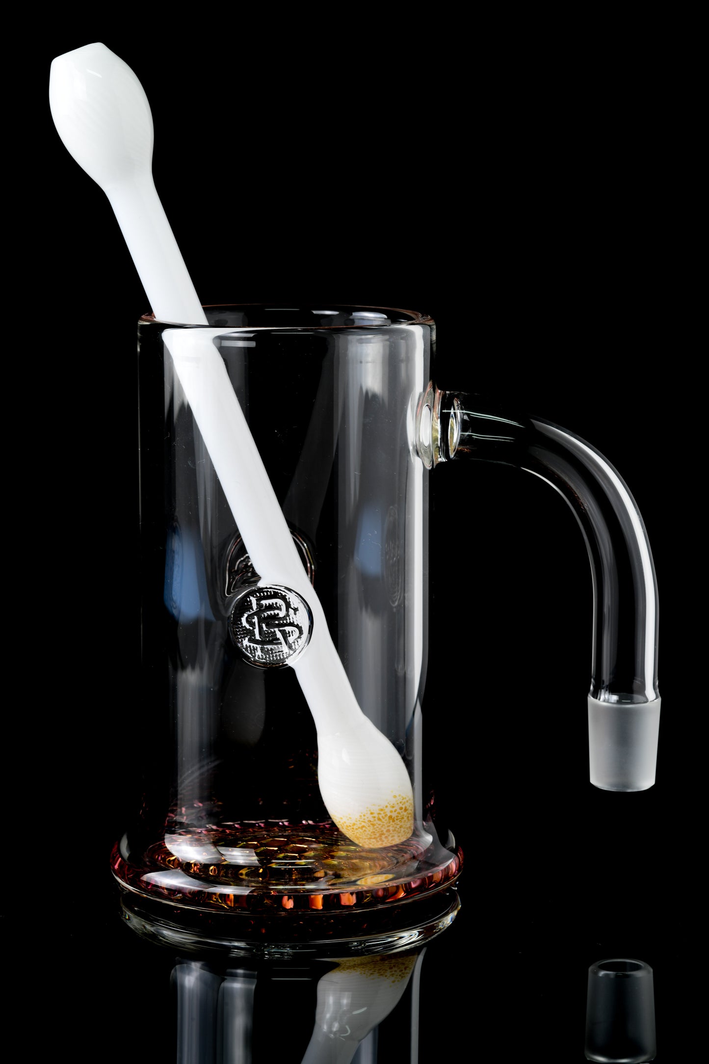Surfrat Glass - Fumed Base Banger Cup W/ Q-Tip Straw