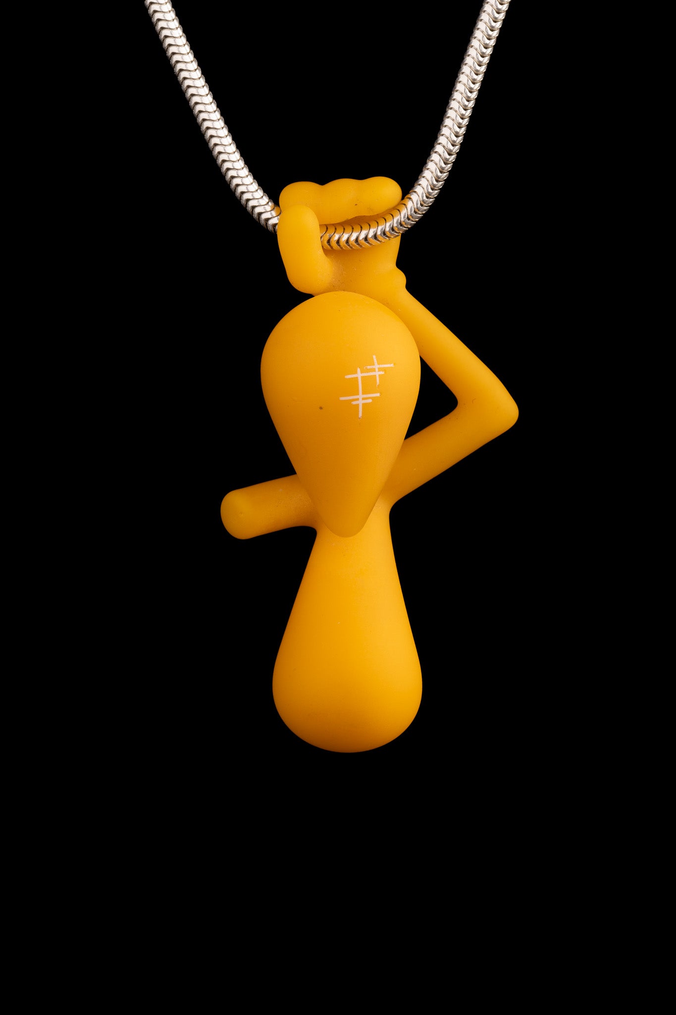 Yunk Glass - Hanging In There Pendant - Yellow