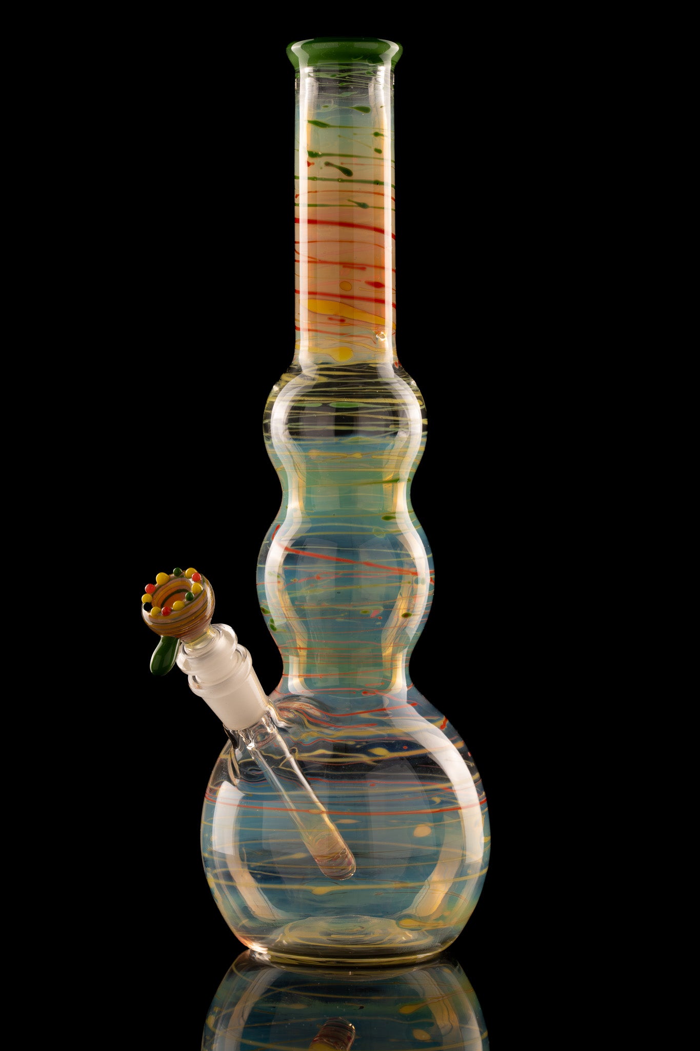 Al Gore - Fumed Double Bubble Beaker Bong