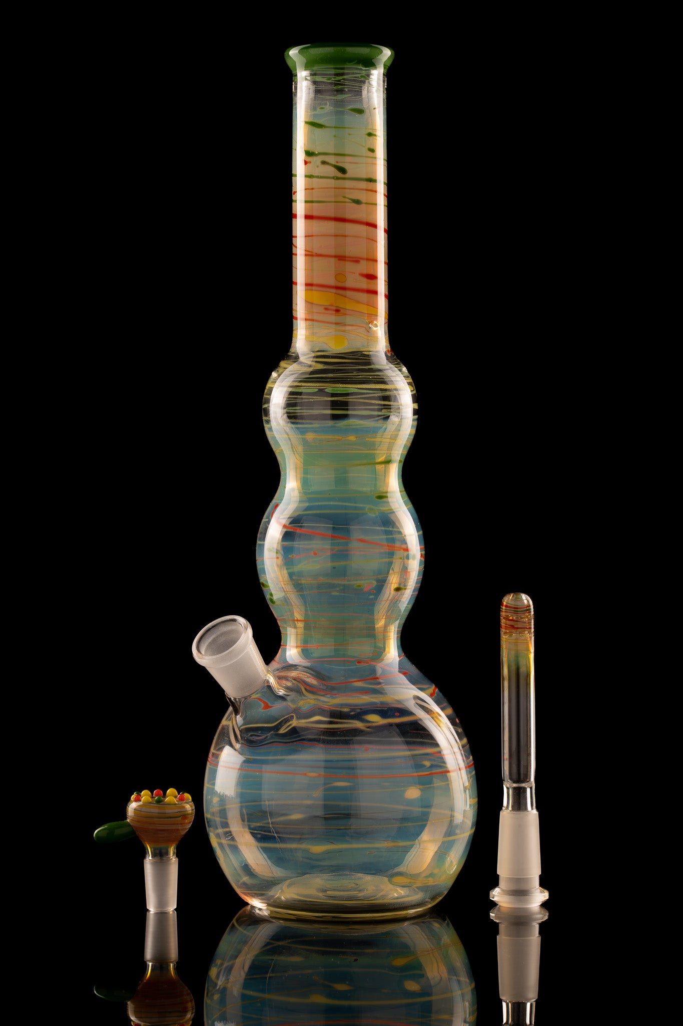 Al Gore - Fumed Double Bubble Beaker Bong
