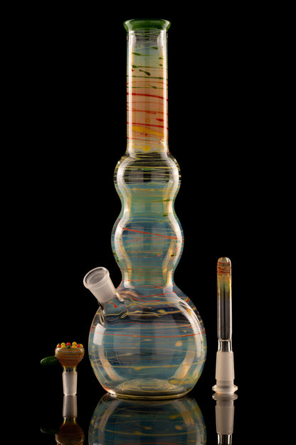 Al Gore - Fumed Double Bubble Beaker Bong