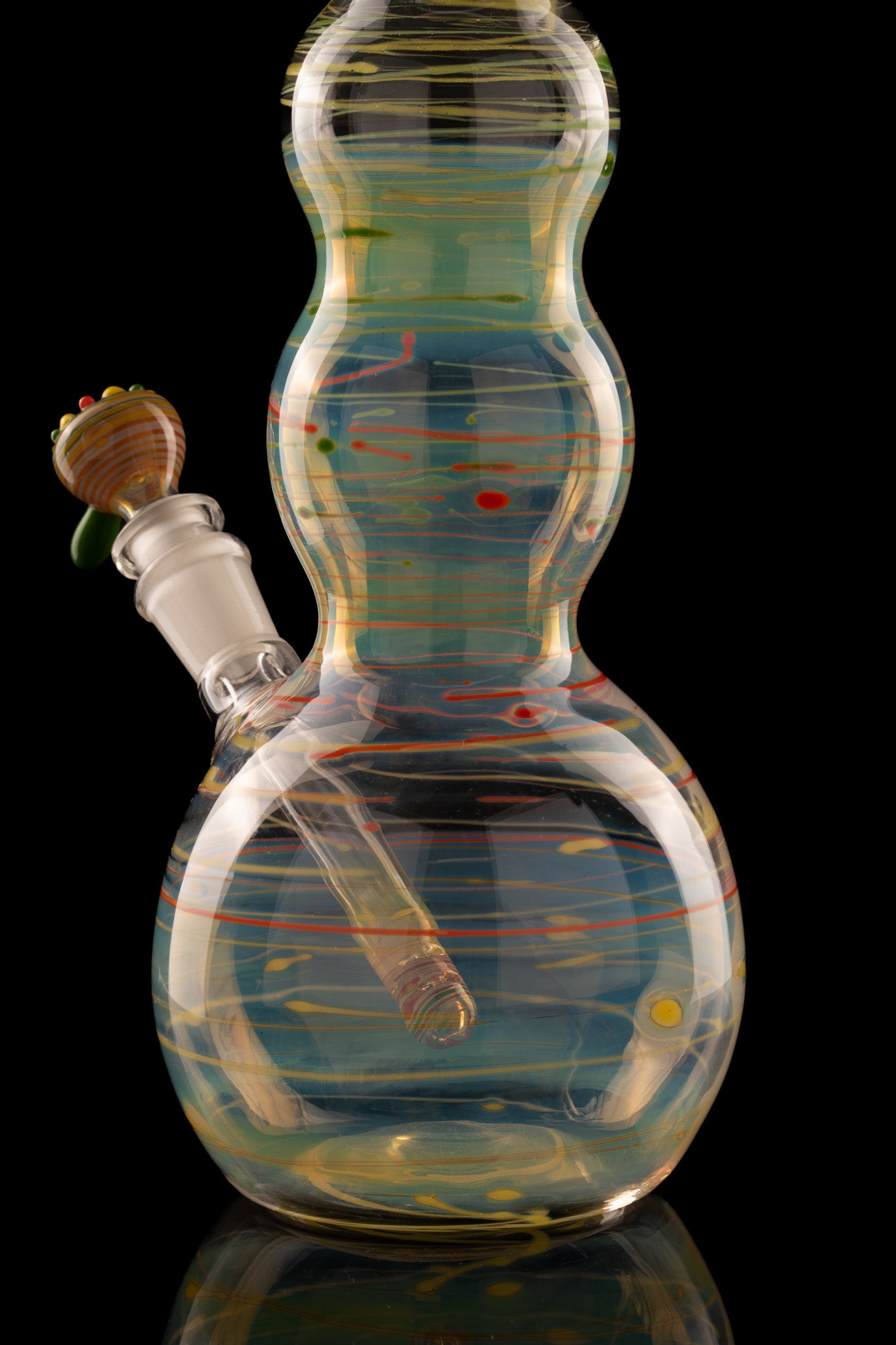 Al Gore - Fumed Double Bubble Beaker Bong
