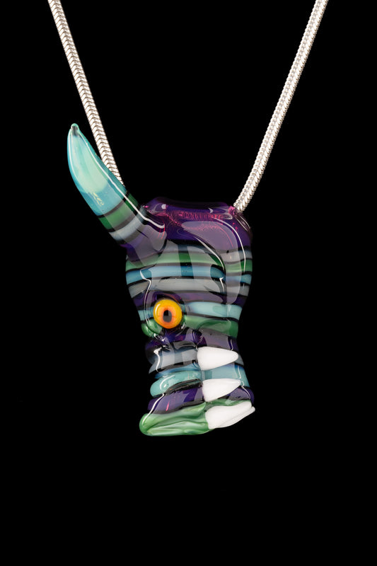 Thill Glassworks X Tony Kazy - Encalmo Dragon Head Collab Pendant