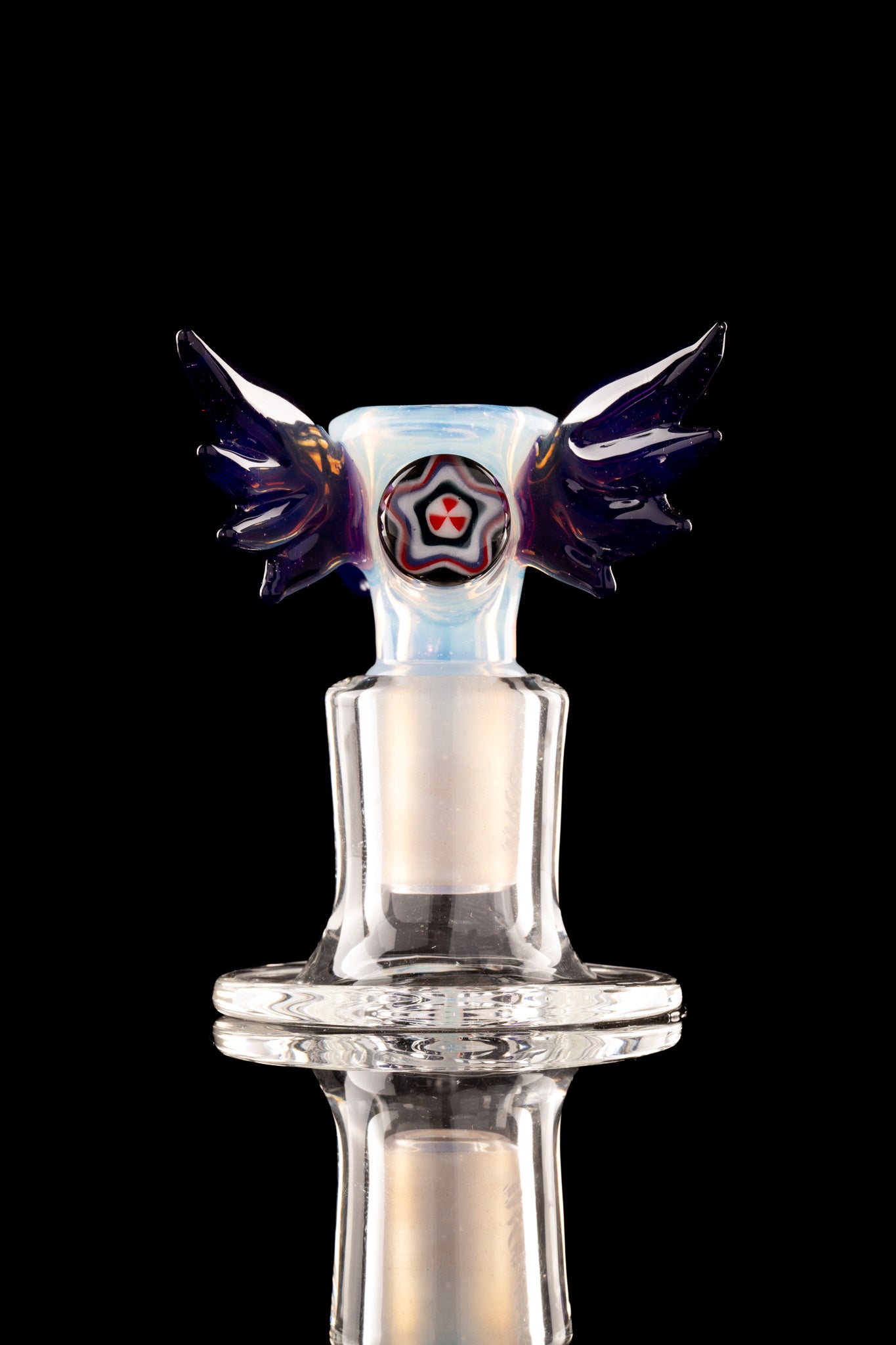 Thill Glassworks X Burtoni - 18mm 4-Hole Collab Skull w/Wings Slide