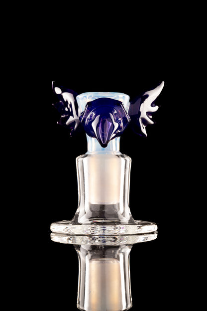 Thill Glassworks X Burtoni - 18mm 4-Hole Collab Skull w/Wings Slide