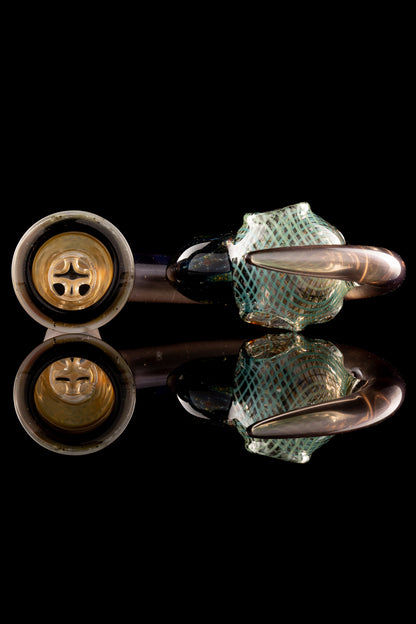 Thill Glassworks X Burtoni - 18mm 4-Hole Collab Carved Bird Skull Slide