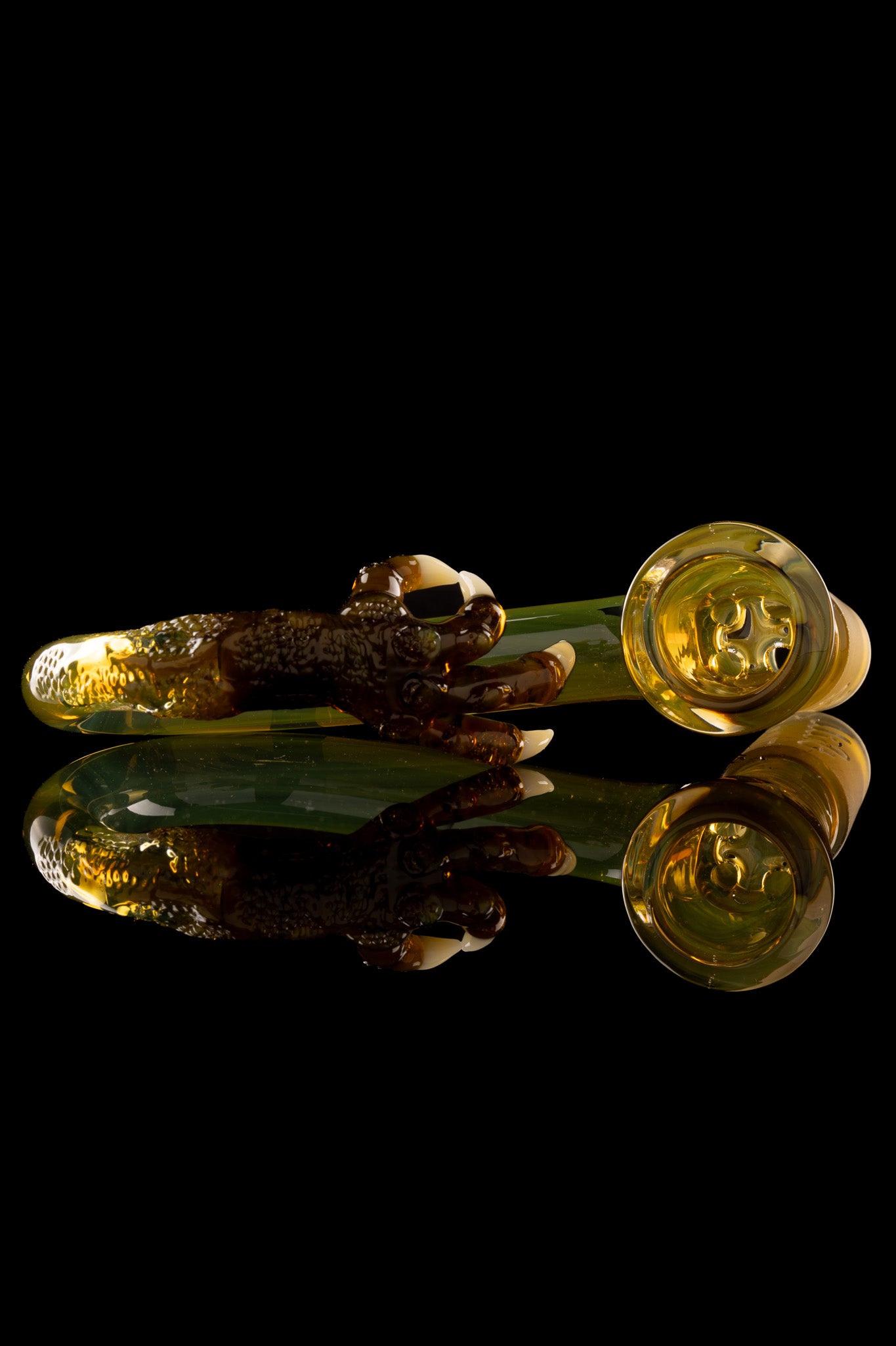 Thill Glassworks X Tony Kazy - 18mm 4-Hole Collab Textured Dragon Hand Slide
