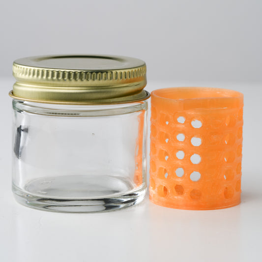 Kuhns Glass - Pearl Jar Washing Station - Orange