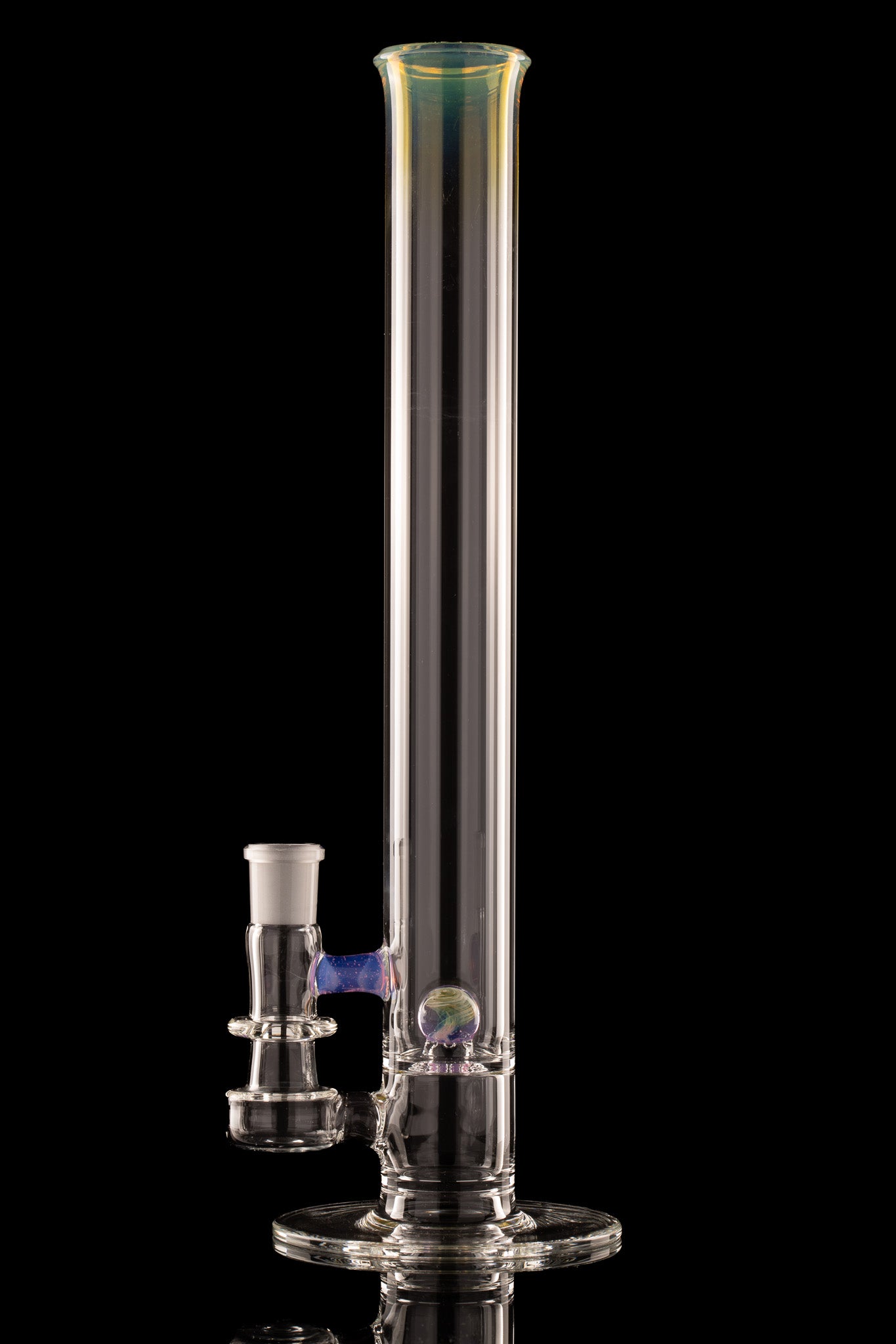 Discobox Glass - 44mm Marble Natty Perc Tube - 2