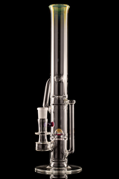 Discobox Glass - 44mm Marble Natty Recycler Tube - 2