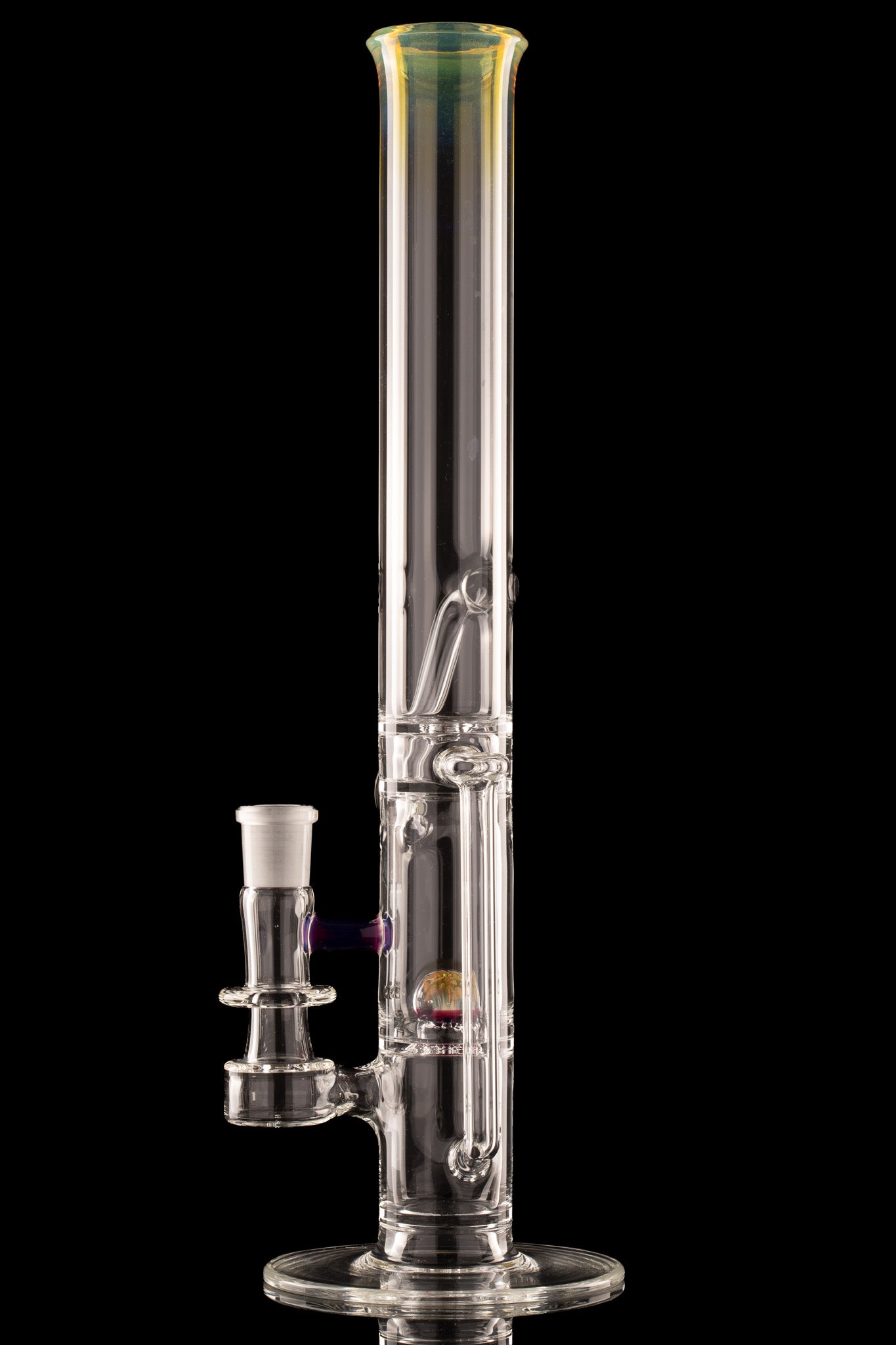 Discobox Glass - 44mm Marble Natty Recycler Tube - 2