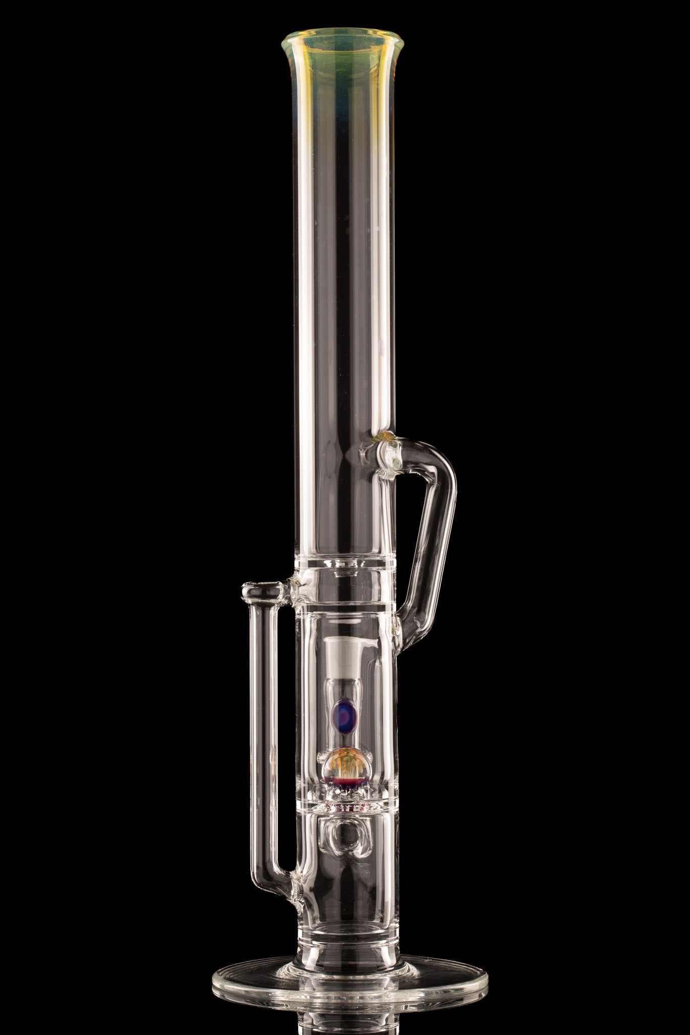 Discobox Glass - 44mm Marble Natty Recycler Tube - 2