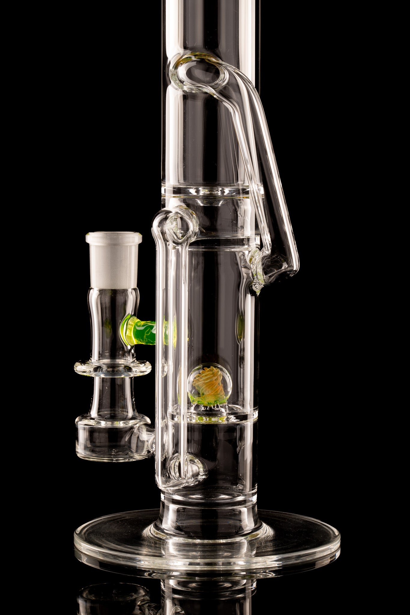 Discobox Glass - 44mm Marble Natty Recycler Tube - 1