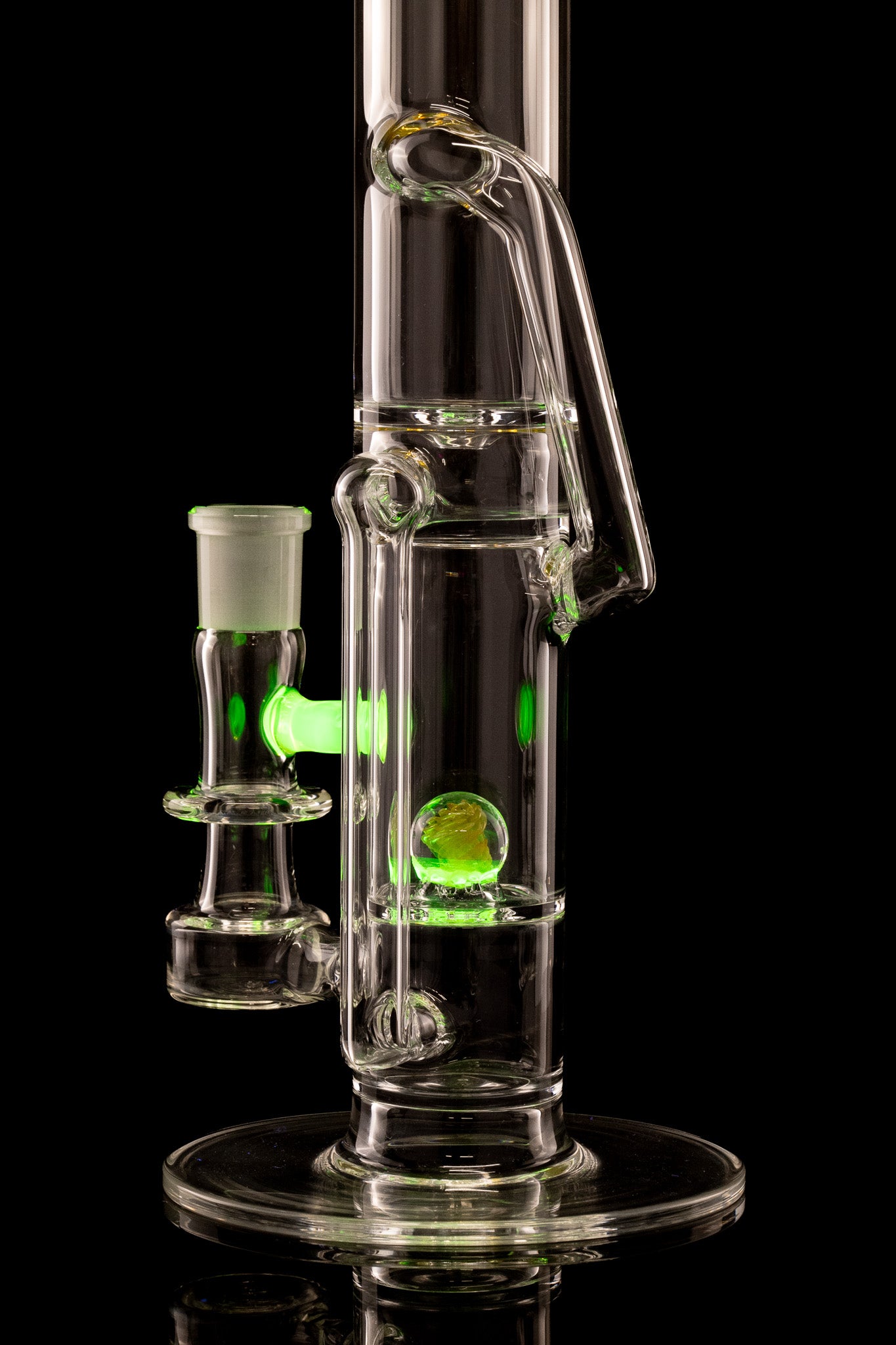 Discobox Glass - 44mm Marble Natty Recycler Tube - 1