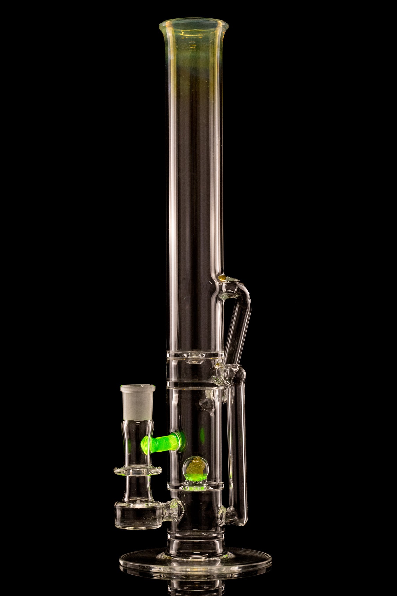 Discobox Glass - 44mm Marble Natty Recycler Tube - 1