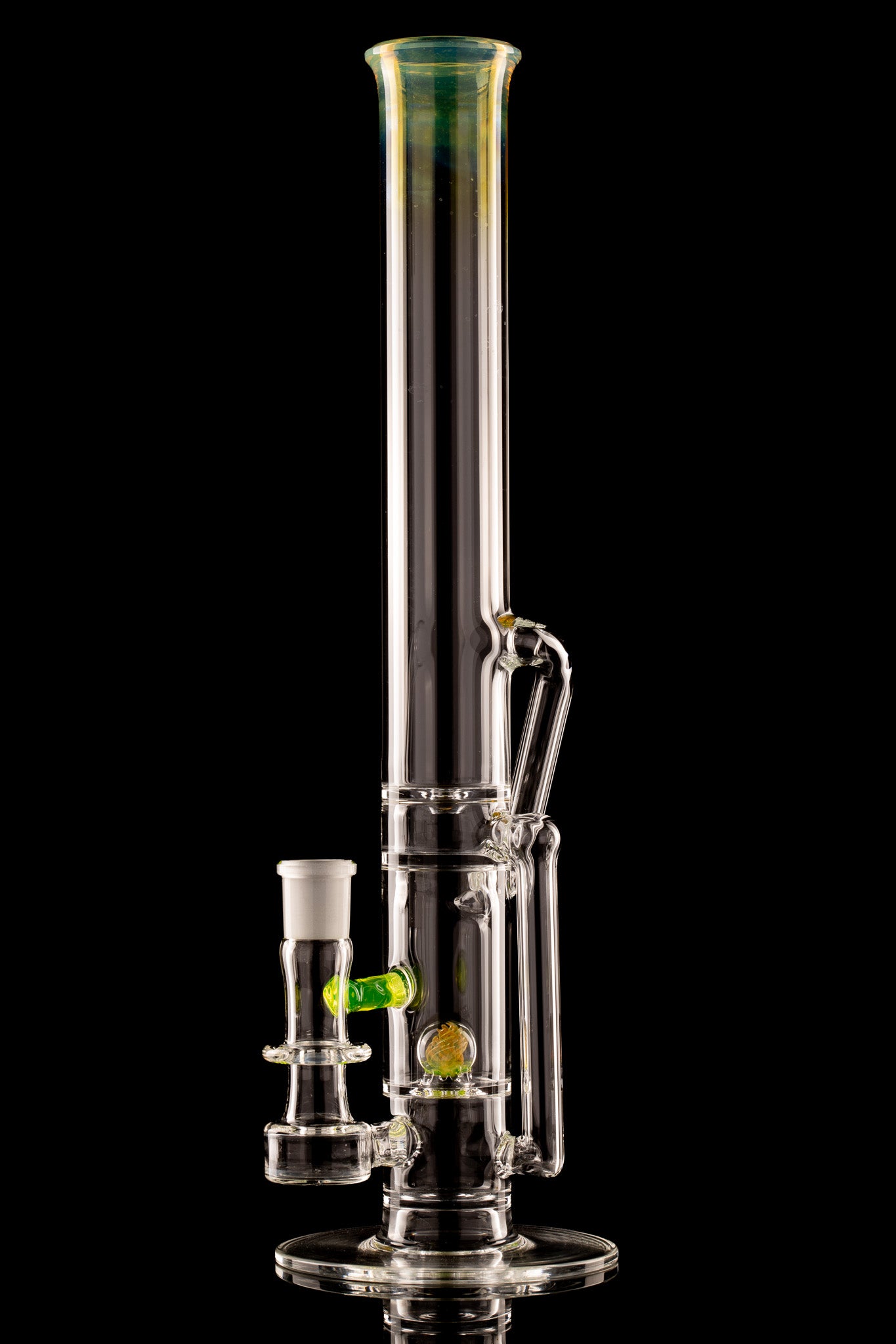 Discobox Glass - 44mm Marble Natty Recycler Tube - 1