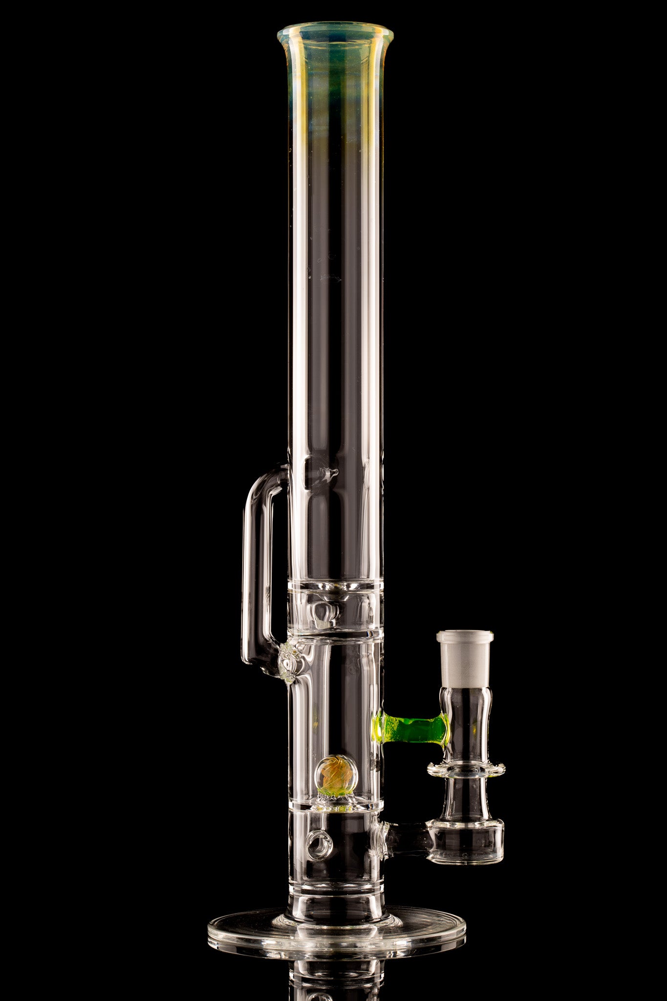 Discobox Glass - 44mm Marble Natty Recycler Tube - 1