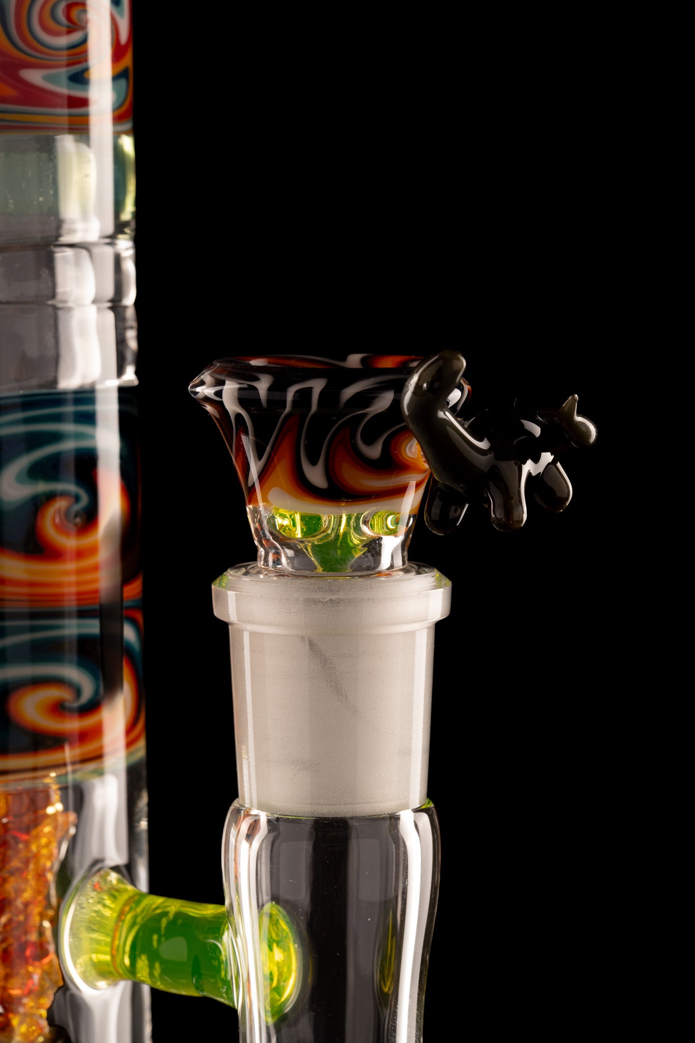 Discobox Glass - 44mm Marble Natty Perc Tube "Dino's Last Dance"