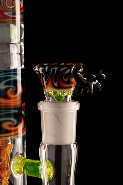 Discobox Glass - 44mm Marble Natty Perc Tube "Dino's Last Dance"