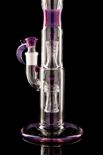 Jamms Glass - Double Diamond Perc Tube - Royal Jelly