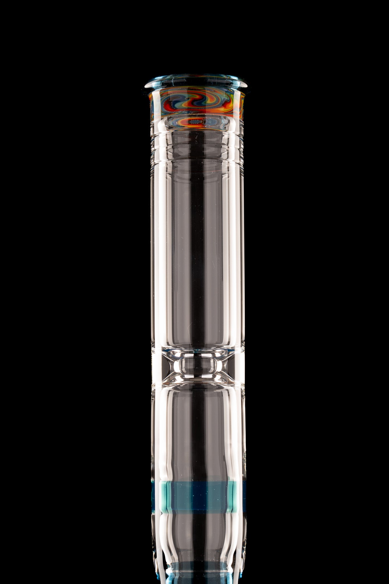 Jamms Glass - Double Diamond Perc Tube - Meta Terrania/Blue Stardust Wig Wag Encalmo