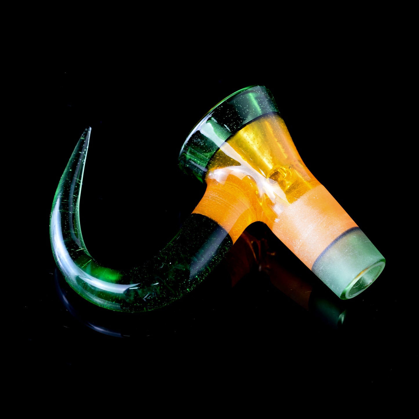 Thill Glassworks - 18mm 4 Hole Full Work 2 Tone - Crippy & Transparent Orange